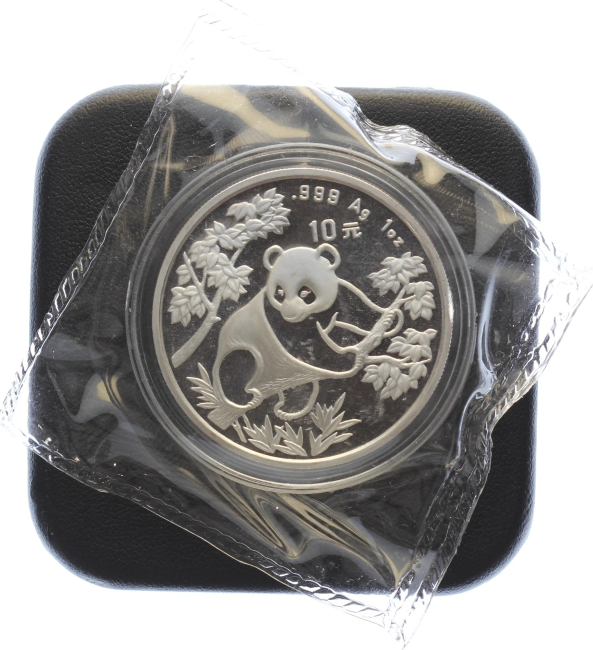 China 10 Yuan 1992 Silber Panda - 1 Unze Feinsilber